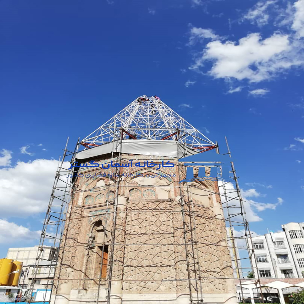 space-frame-project-The-blue-dome-of-Maragheh